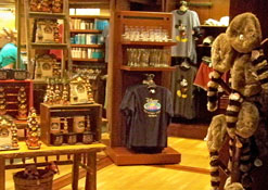 The Mercantile Giftshop in the lobby at The Wilderness Lodge Resort